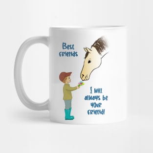 Boy and horse Best friendship Mug